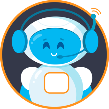 Chatbot icon. Cute smiling robot. Cartoon character illustration png
