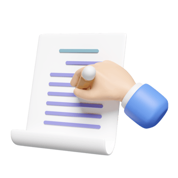 3d checklist with businessman hands holding pencil, clipboard, isolated. concept 3d render illustration png