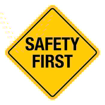 Safety Sign Marking Label Symbol Pictogram Standards Warning Safety First vector