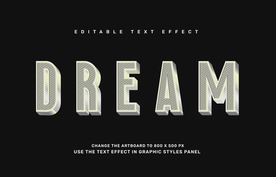 Vintage text effect vector
