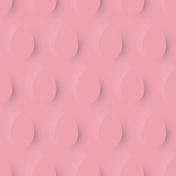 minimalistic Easter pattern with transparent eggs on a pink background vector