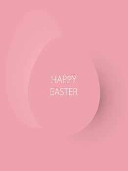 minimalist greeting card for Easter vector