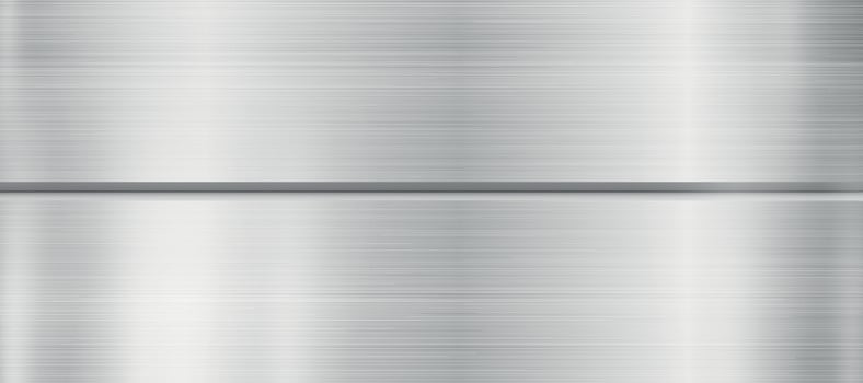 Silver galvanized texture, aluminum background web template - Vector