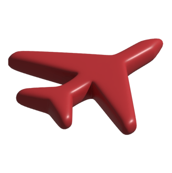 3d icon of plane png