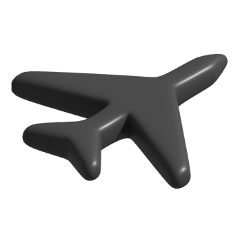 3d icon of plane png