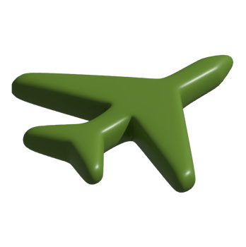 3d icon of plane png