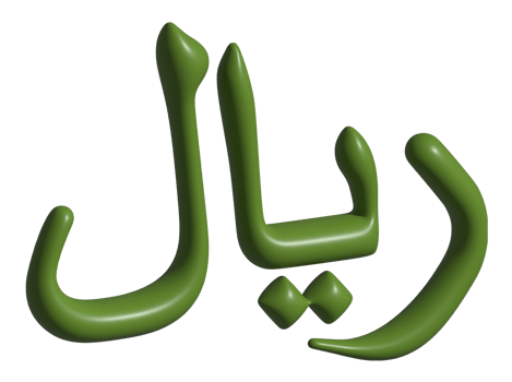 3d icon of qatar riyal png