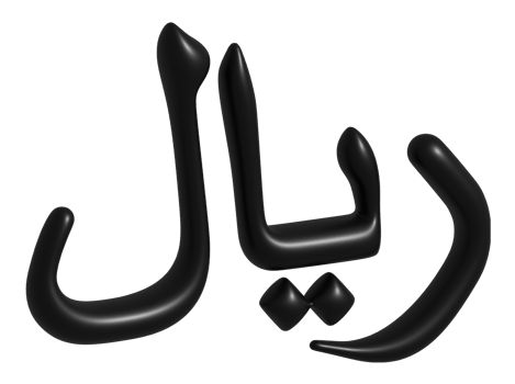 3d icon of qatar riyal png