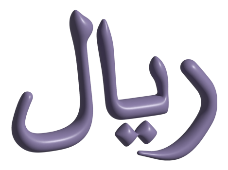 3d icon of qatar riyal png
