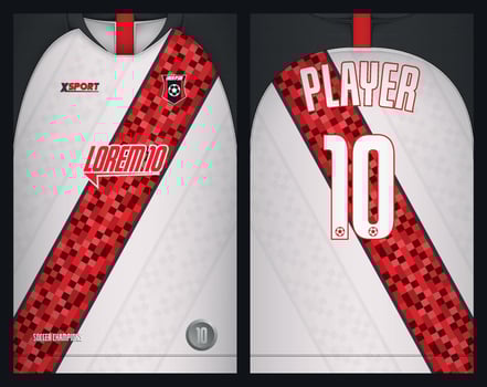 Texture for soccer football jersey vector