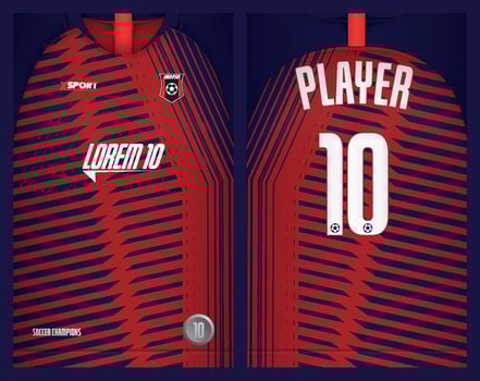 Soccer jersey design for sublimation, sport t shirt design vector