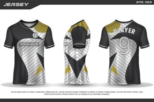 Jersey design sublimation t shirt Premium geometric pattern Incredible Vector collection for Soccer football racing cycling gaming motocross sports