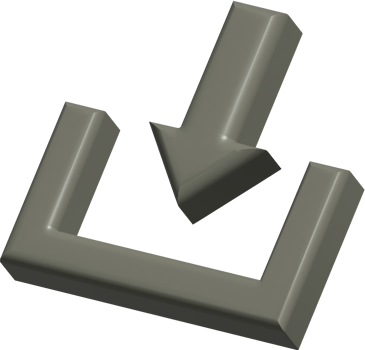 3d icon of download png