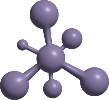 3d icon of molecule png