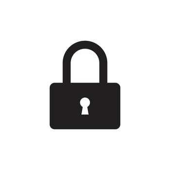padlock logo icon vector
