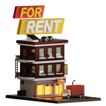 3d apartment and shop for rent icon png