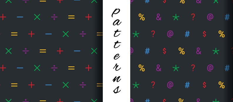Math Creative Seamless Pattern Design in Vector Art