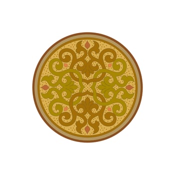 Islamic Art Border and Frame for Inside Cover Prayer Book, Ready add text. Greeting, useful isolated on white background vector