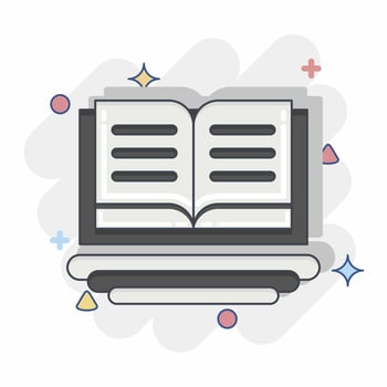 Icon Education For All. related to Education symbol. Comic Style. simple design editable. simple illustration vector