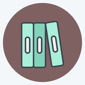Icon Self Study. related to Education symbol. color mate style. simple design editable. simple illustration vector