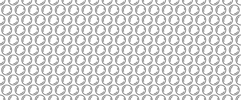 outline bubble wrap seamless pattern vector