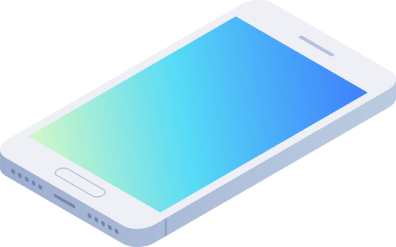 Mobile isometric symbol png