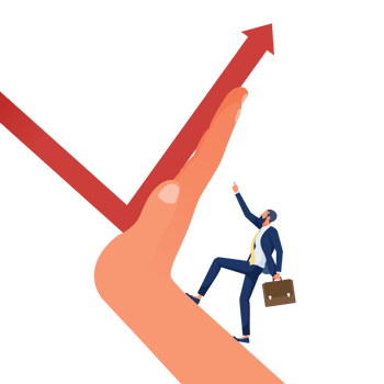 Business team and challenge concept-changing direction of financial png
