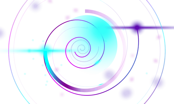 abstract swirl neon light element png