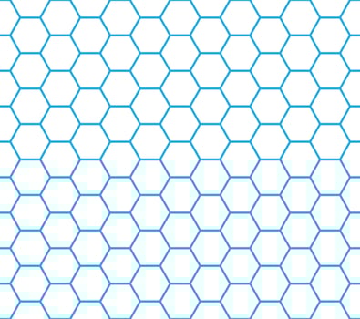 Blue and White Seamless Honeycomb Pattern vector