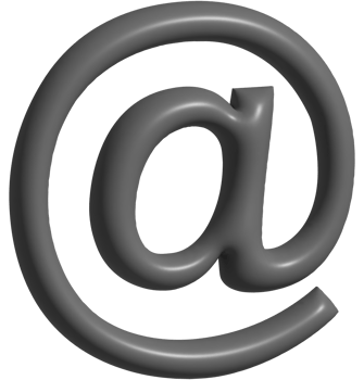 3d icon of at symbol png