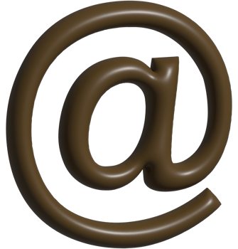3d icon of at symbol png