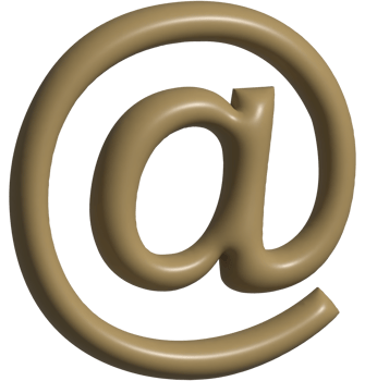3d icon of at symbol png