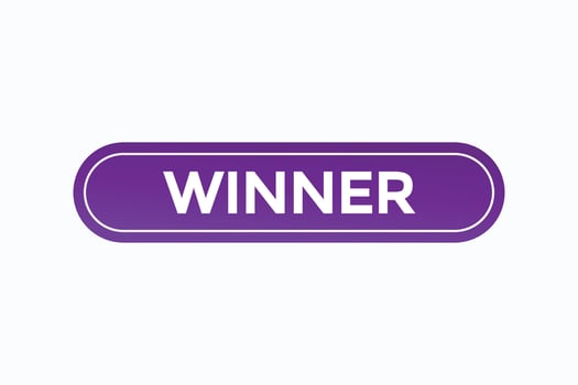 winner button vectors.sign label speech bubble winner vector