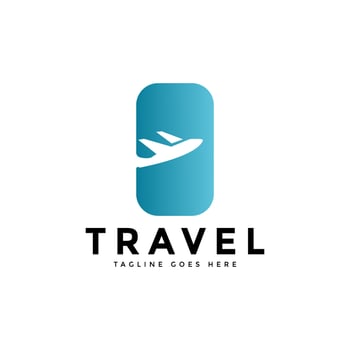 modern colored travel agency business logo. transportation, logistics delivery logo design vector