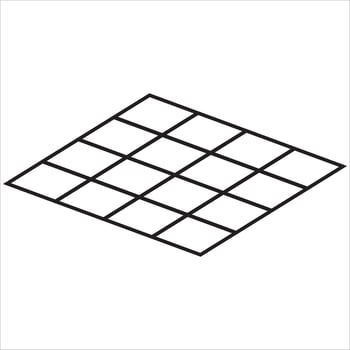 Vector, Image of floor, Black and white color, with transparent background vector