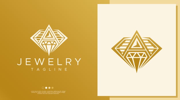 Luxury diamond logo A letter design. Elegance gold jewelry initial A logo. vector