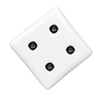 Dice isolated on transparent png