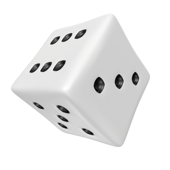Dice isolated on transparent png