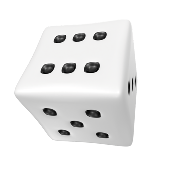 Dice isolated on transparent png