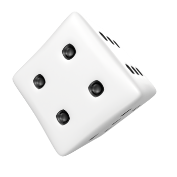 Dice isolated on transparent png