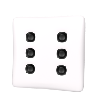 Dice isolated on transparent png