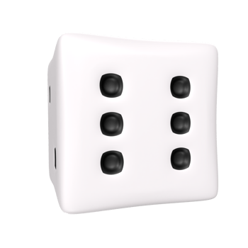 Dice isolated on transparent png