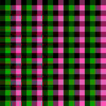 pink and green plaid design vector