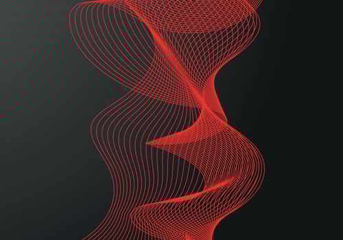 Abstract vector circle halftone black background. Gradient retro line pattern design. Monochrome graphic.