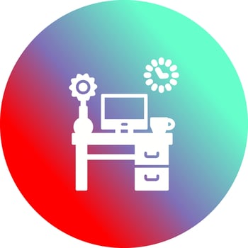 Work Table Vector Icon