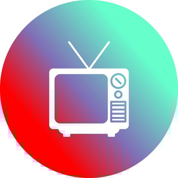 Television Broadcast Vector Icon