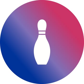 Unique Bowling Pin Vector Icon