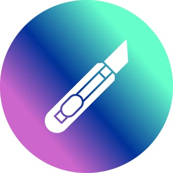 Stationery Knife Vector Icon