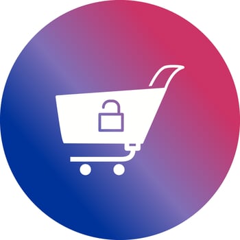 Unique Unlock Cart Vector Icon