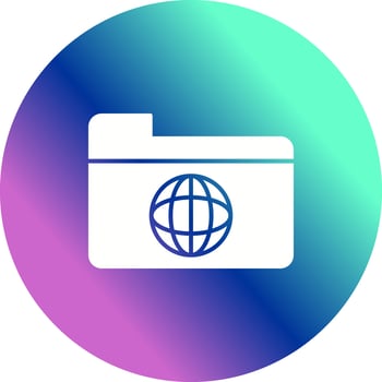 Network Folder Vector Icon